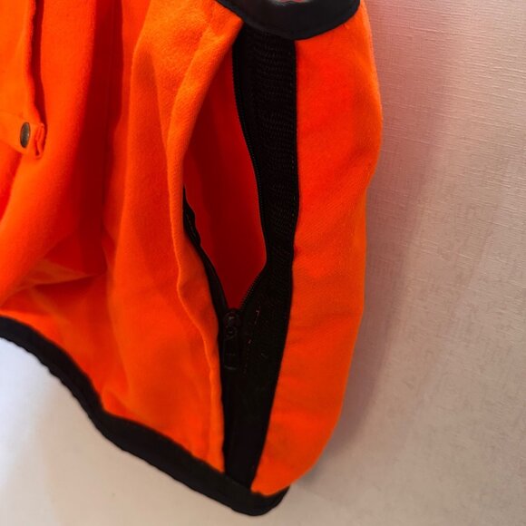 Cabelas Blaze Orange Hunting Game Bag Vest XXL Heavyweight Canvas Snap Pockets - Picture 12 of 13